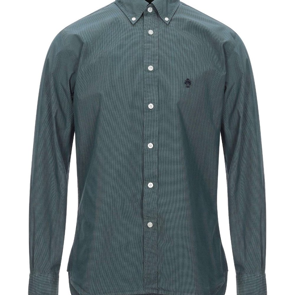 BROOKS BROTHERS Red Fleece Micro Check Grey Dress Shirt MSRP $148 XXL*